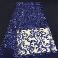 Hot Selling French Sequin Lace Fabric 2021 High Quality African French Tulle Lace French Mesh Lace Fabric J4049