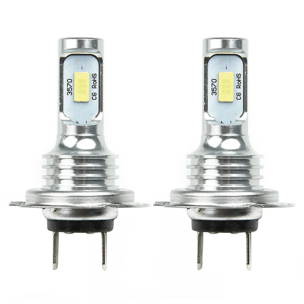 

1 Pair Car H7 LED Headlight Bulbs 12V 24V Conversion Super High Low Beam 4000LM 6000K 80W White LED Bulbs Faster On/off Parts