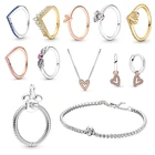 Женский браслет из серебра 2022 пробы, с подвесками-бусинами