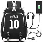 Рюкзак Месси для фанатов, многофункциональная Футбольная сумка для женщин и мужчин, сумка для ноутбука с USB-зарядкой, школьный дорожный ранец для мальчиков и девочек