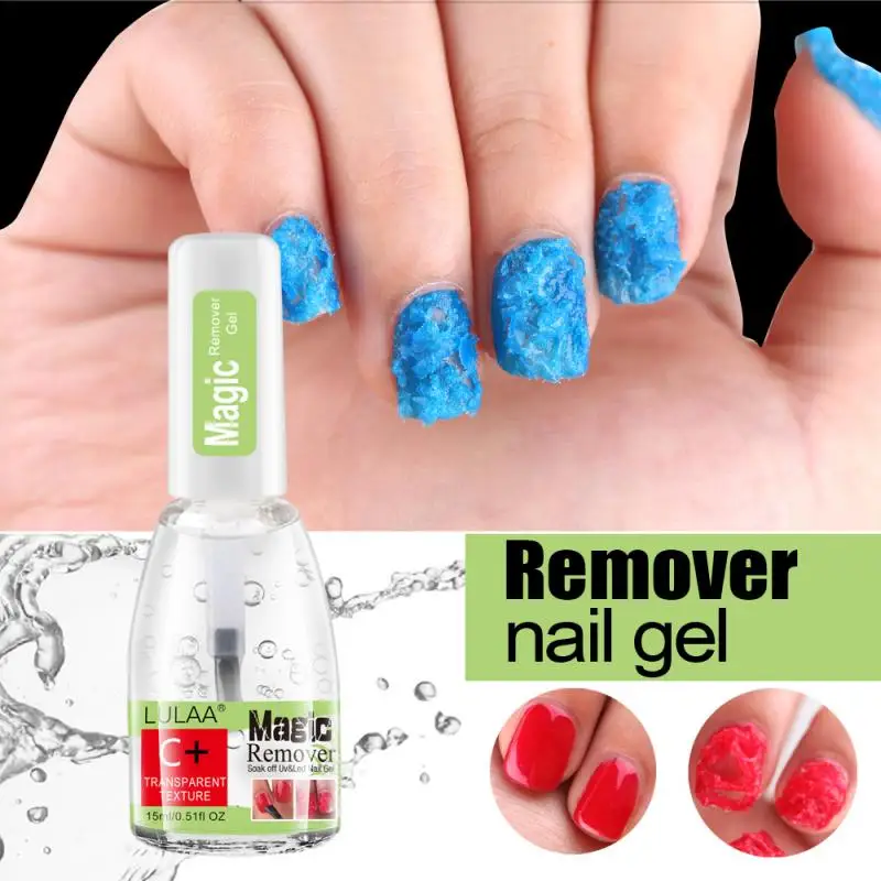 

15ml Gel Nail Magic Remover Nail Polish Remover Nail Polish Burst Fast Soak Off UV Gel Gel Lint-Free Degreaser Cleaner TSLM2