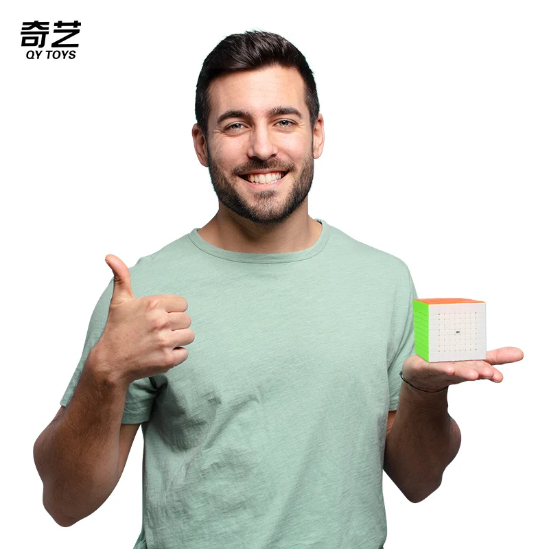Qiyi-Cubo m&aacute;gico para ni&ntilde;os, rompecabezas profesional de 8x8, 9x9, 8x8, 9 capas, 8x8, 9x9x9, regalos-3