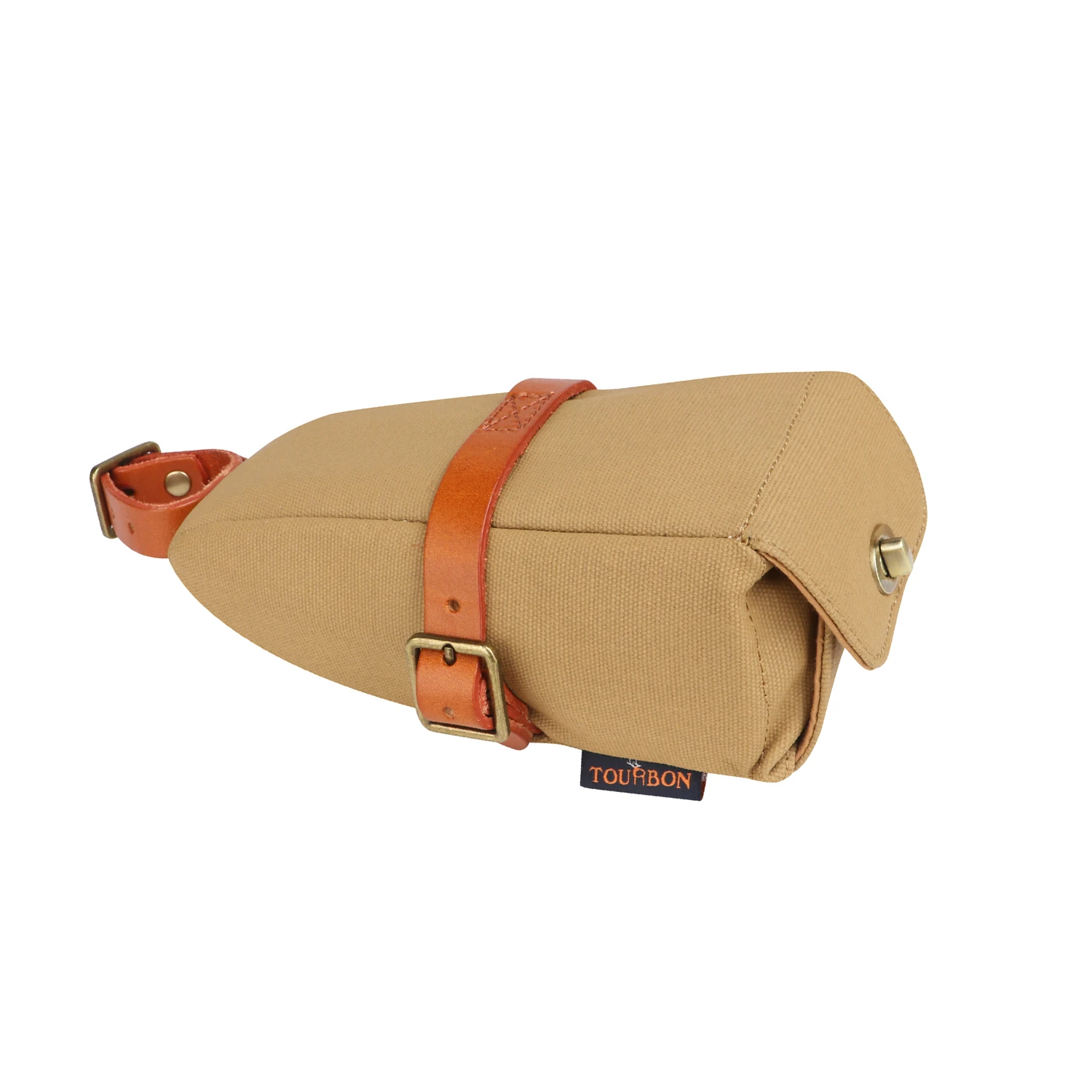 tourbon outdoor vintage bicycle saddle bag bike seat tail pouch phone key case waxed canvas water repellent cycling accessories free global shipping