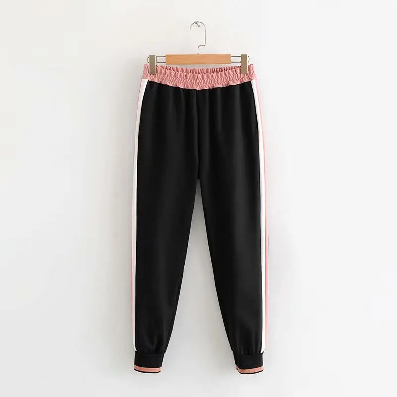 Женский комплект из двух предметов винтажный розовый пуловер-бомбер контрастных