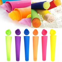 10pc silicone popsicle makers summer ice cream stick mold diy popsicle mold ice popping maker with lids
