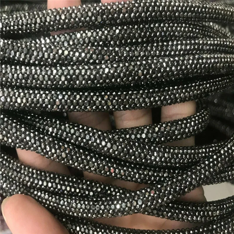 hematite 5 ярдов хрустальные стразы блестящая цепочка для невесты аппликация для изготовления ювелирных изделий - Цвет: hematite