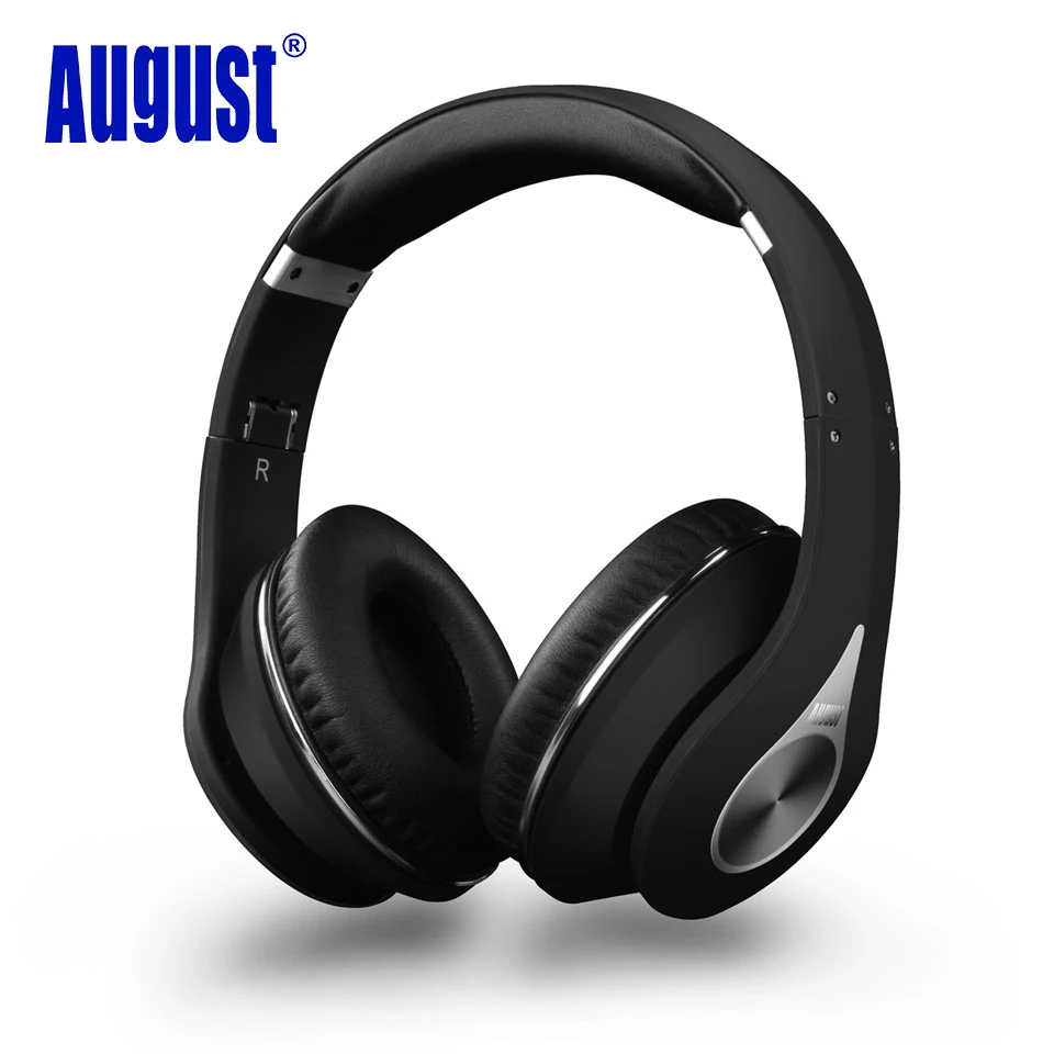 August EP640B Bluetooth Беспроводные наушники с микрофоном/NFC над ухом BT4.1 HiFi стерео APTX