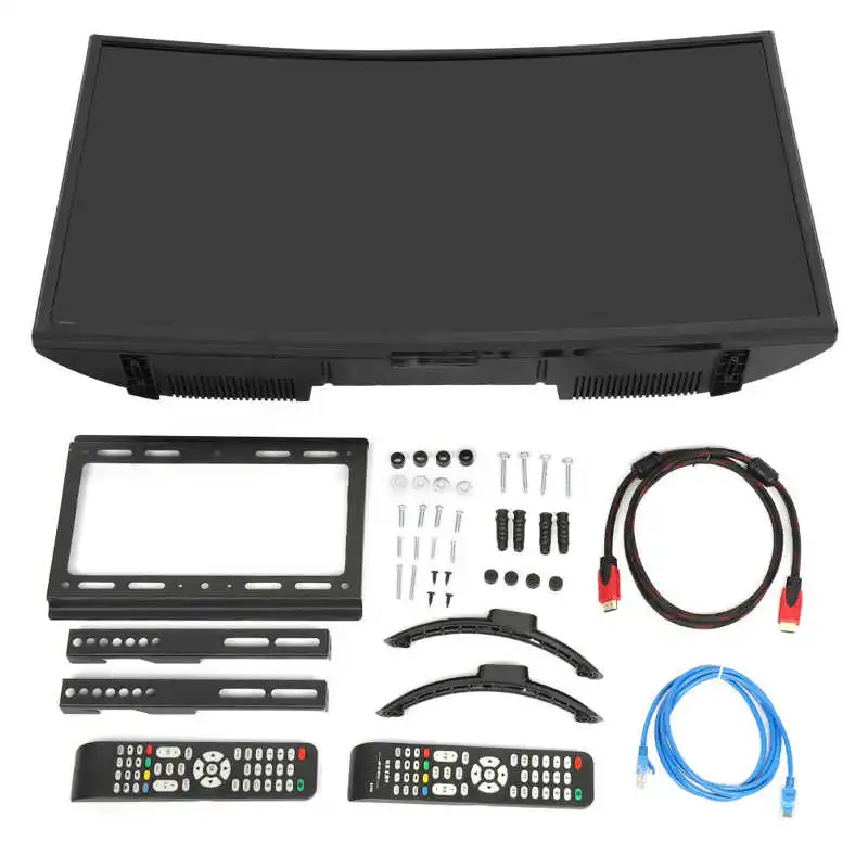 32 дюймовый монитор изогнутые Экран ТВ 3000R HD умный телевизор LCD ультра тонкий HDR