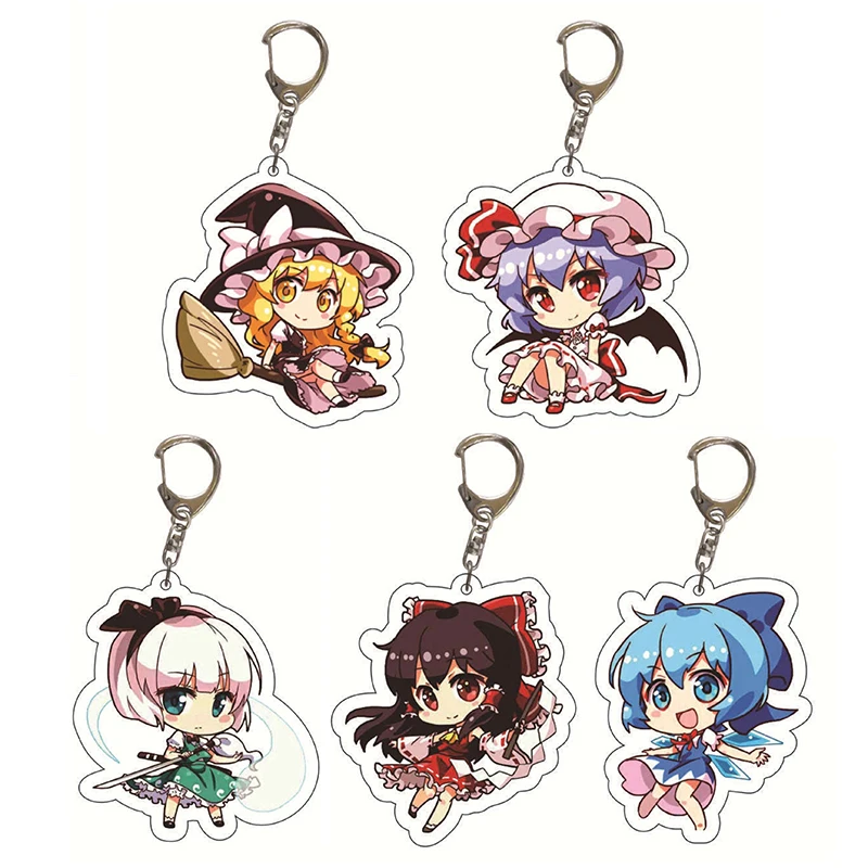 Модный акриловый брелок с аниме проекта Touhou версия Q игровые персонажи подвеска