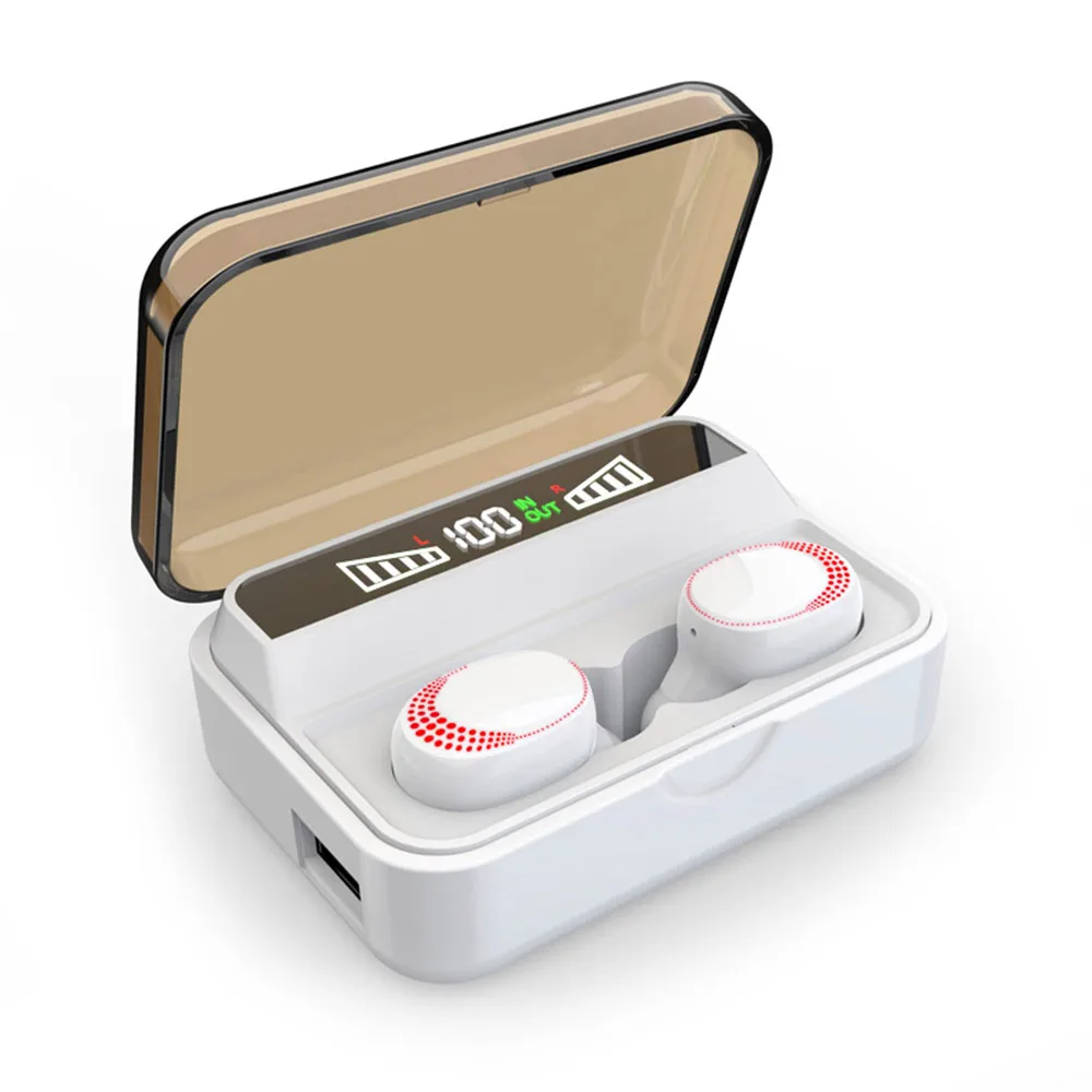 HIFI 9D Bluetooth 5,0 наушники беспроводные наушники fone PK S11 F9 TWS наушники гарнитуры с внешним аккумулятором для смартфонов - Цвет: new 2200mAh touch