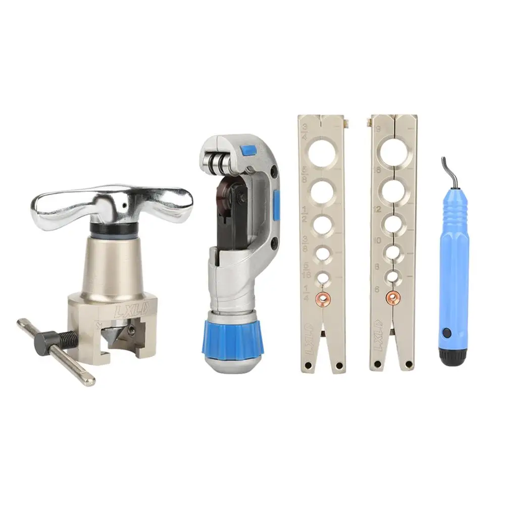 Профессиональный 5 в 1 ручной набор инструментов для развальцовки труб