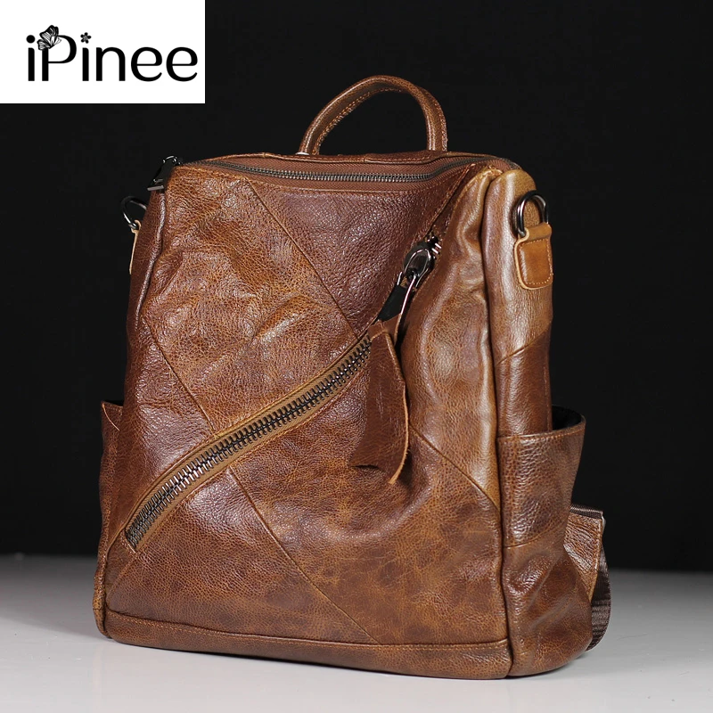 Высококачественные женские рюкзаки iPinee из натуральной кожи дорожные сумки