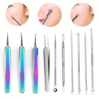 Инструмент для удаления чёрных точек, 3-10 шт., из нержавеющей стали