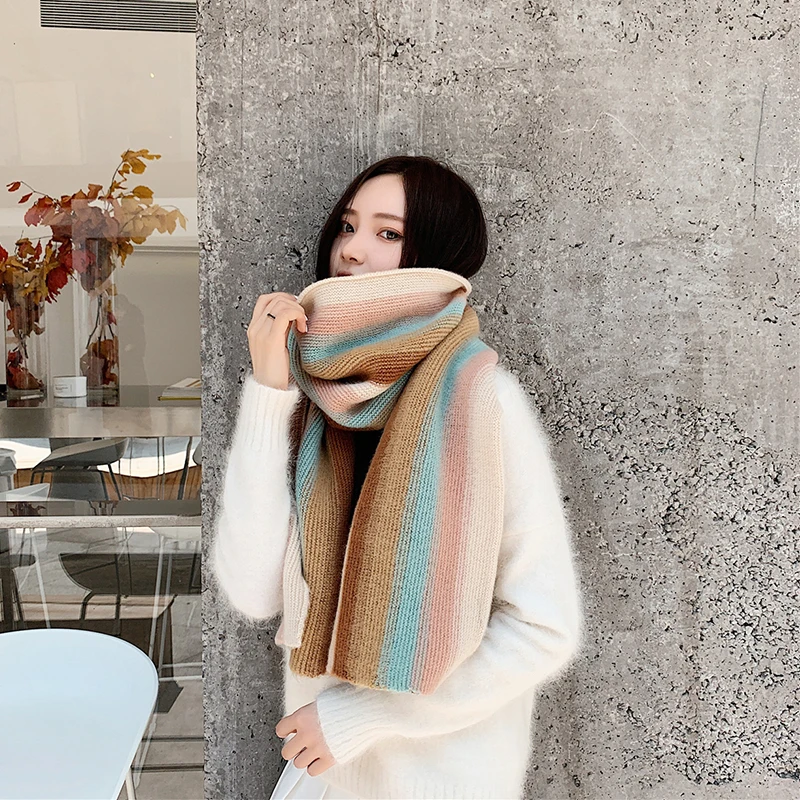 Корейские осенние и зимние Новые поступления милый шарф удобный мягкий