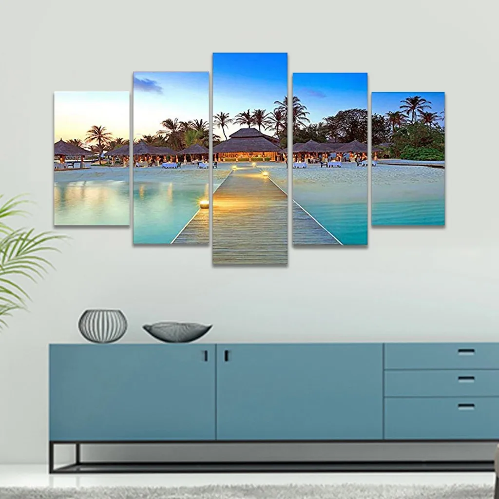 Постер с рисунком на холсте домашний декор 5 шт. Современная картина маслом без