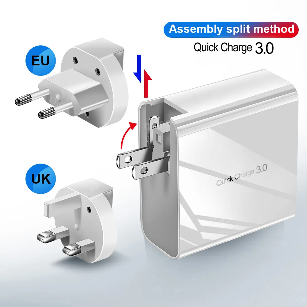 Зарядное устройство с поддержкой быстрой зарядки 48 Вт USB Type-C быстрая зарядка для