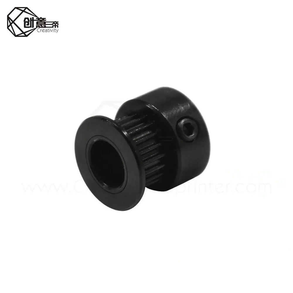 3D принтер Часть отверстия 8 мм/5 мм ширина 6 черное синхронное колесо GT2 20 зубья nbelt