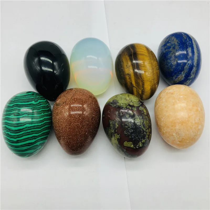1 шт. шарики Бен Ва из 100% натурального кварца яиц Йони с кристаллами и нефритом для