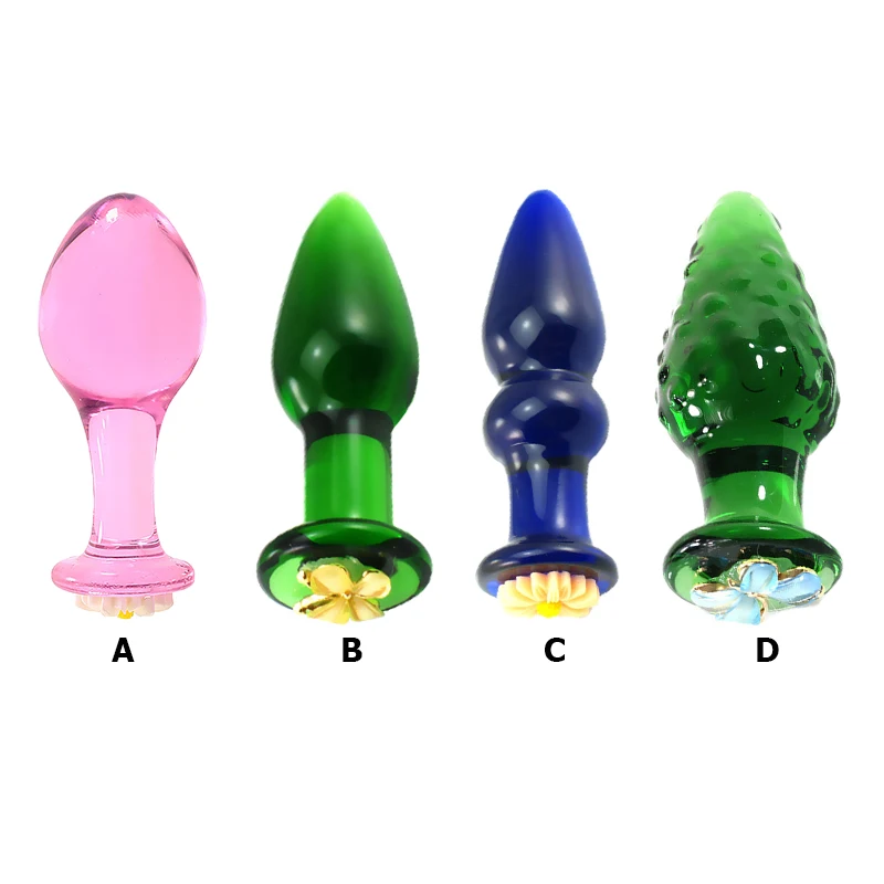 Bestco 18 + Анальная пробка стеклянный фаллоимитатор Кристальный мастурбация