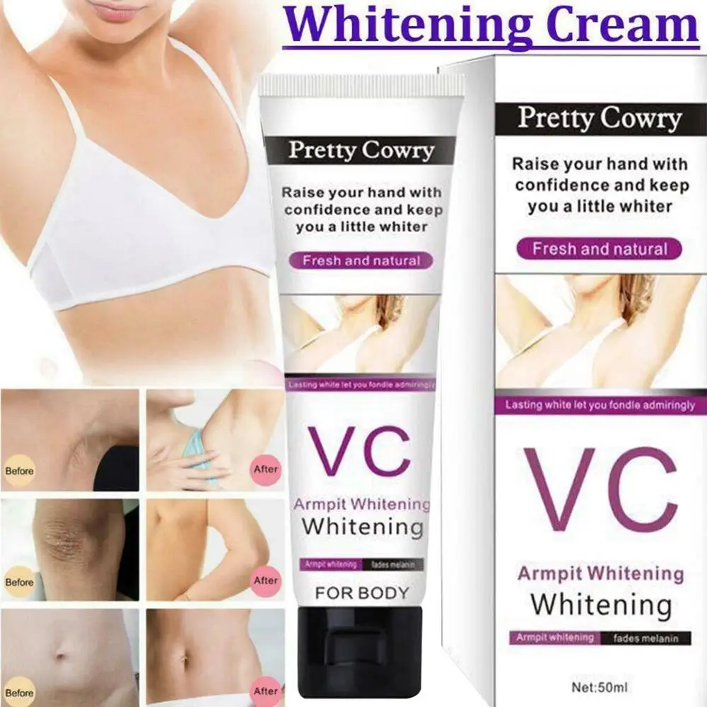 Pretty Cowry крем VC подмышек отбеливающий налокотник области темного осветления
