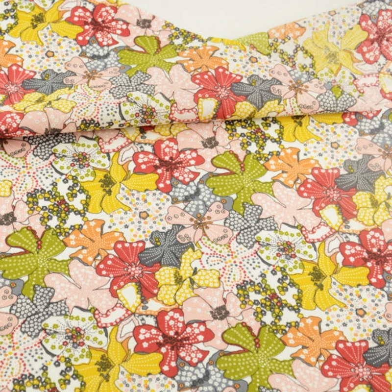 100% хлопчатобумажная ткань в стиле пэчворк прекрасные ткани с цветочным дизайном