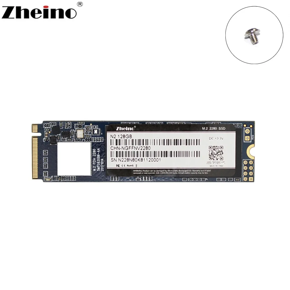 Zheino M.2 PCIE NGFF SSD 128 ГБ 256 512 1 ТБ NVMe 2280 мм для ноутбука Внутренний твердотельный жесткий диск