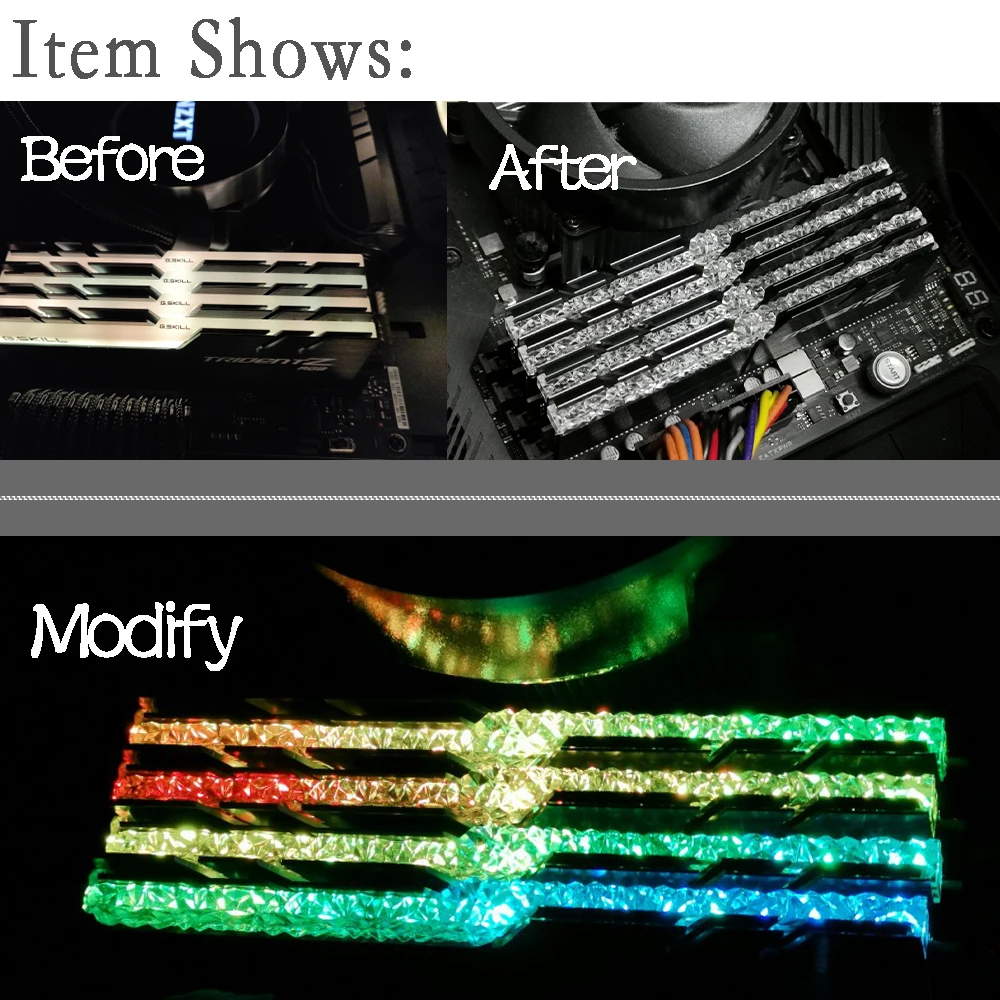Модуль светильник Guide Bar Mod для G Skill Trident Z Neo RGB Изменение на королевскую серию
