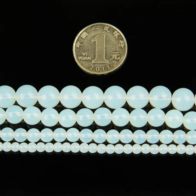 Оптовая продажа, 1 нить, 8 мм, 12 мм, круглые опаловые бусины «сделай сам» для ожерелий ручной работы, браслетов, поставщик материалов для изготовления ювелирных изделий