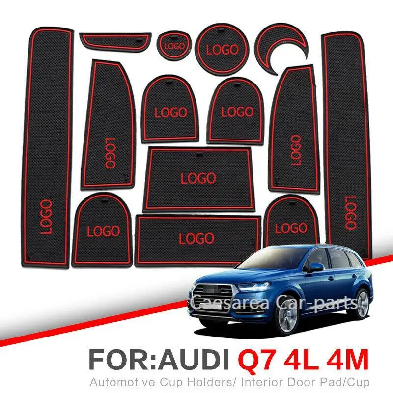 

Car Gate Slot Pad Water Coaster Interior Non-slip Mats For For Audi Q7 2005-2015