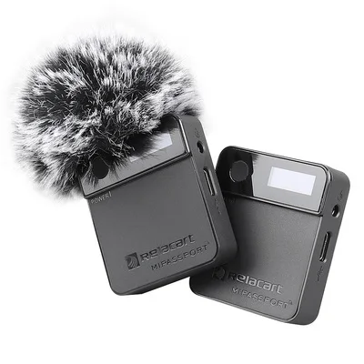 Relacart Mi1 Mi2 Mipassport Портативный петличный микрофон 2 4G Беспроводной Системы Подкаст
