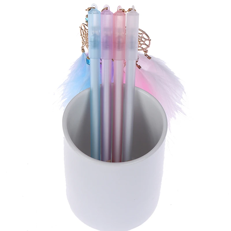 

1Pc Gel Pen Kawaii Dreamcatcher Feather Pendant Neutral Pens For School Gift