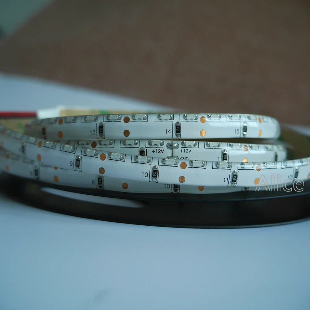 5 м ультра яркий 120 светодиодный s/m DC12V SMD335 600 s белый/теплый