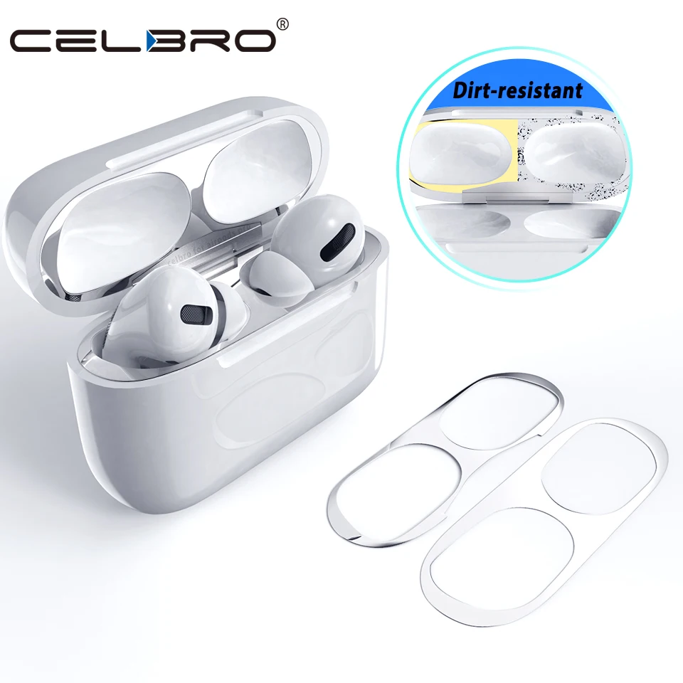 Пылезащитная наклейка с цветным покрытием для AirPods Pro беспроводная Защитная