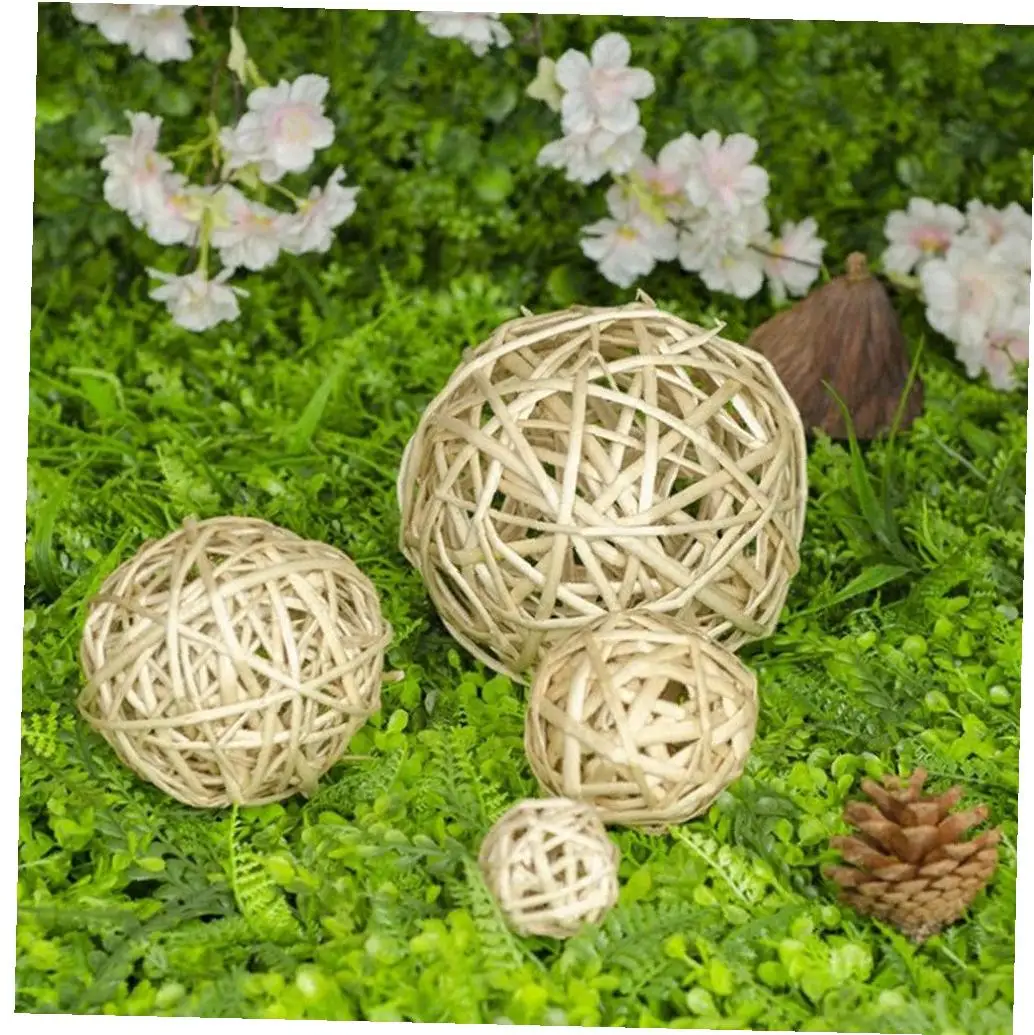 20 шт плетеные Ротанговые полые шары для стола свадебной вечеринки