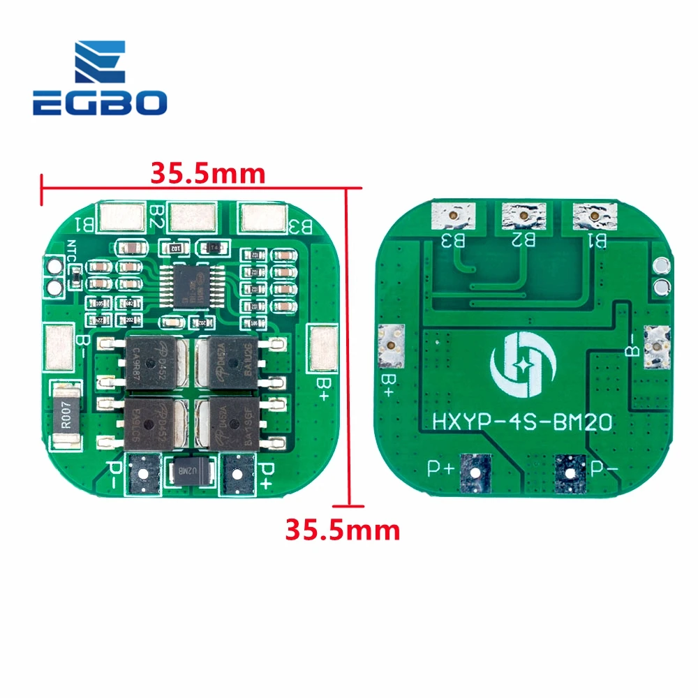 Защитная плата аккумулятора EGBO 4S 14 8 в/16 в 20 А литий ионная BMS PCM bms pcm для литиевой