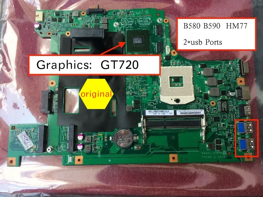 Материнская плата для ноутбука lenovo B590 b580 V580C с материнской платой N14M-GE-B-A2 GT720M