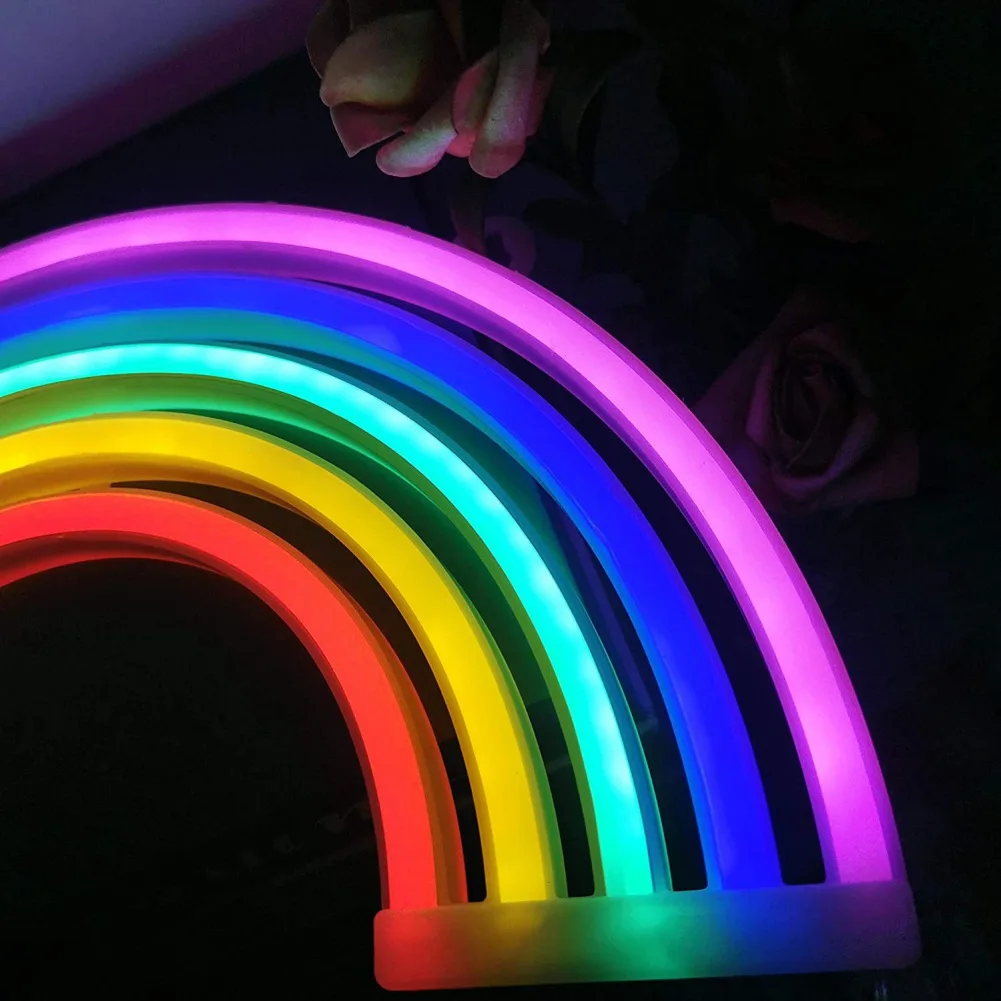 Rainbow Bridge Neon LED Light Home Decor Night Beautiful Gift Suitable For Wedding Children Kids New Year | Дом и сад