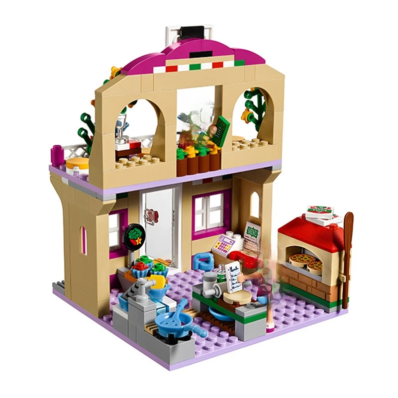 Строительные блоки пицца сделай сам развивающие игрушки для девочек 41311 | Игрушки