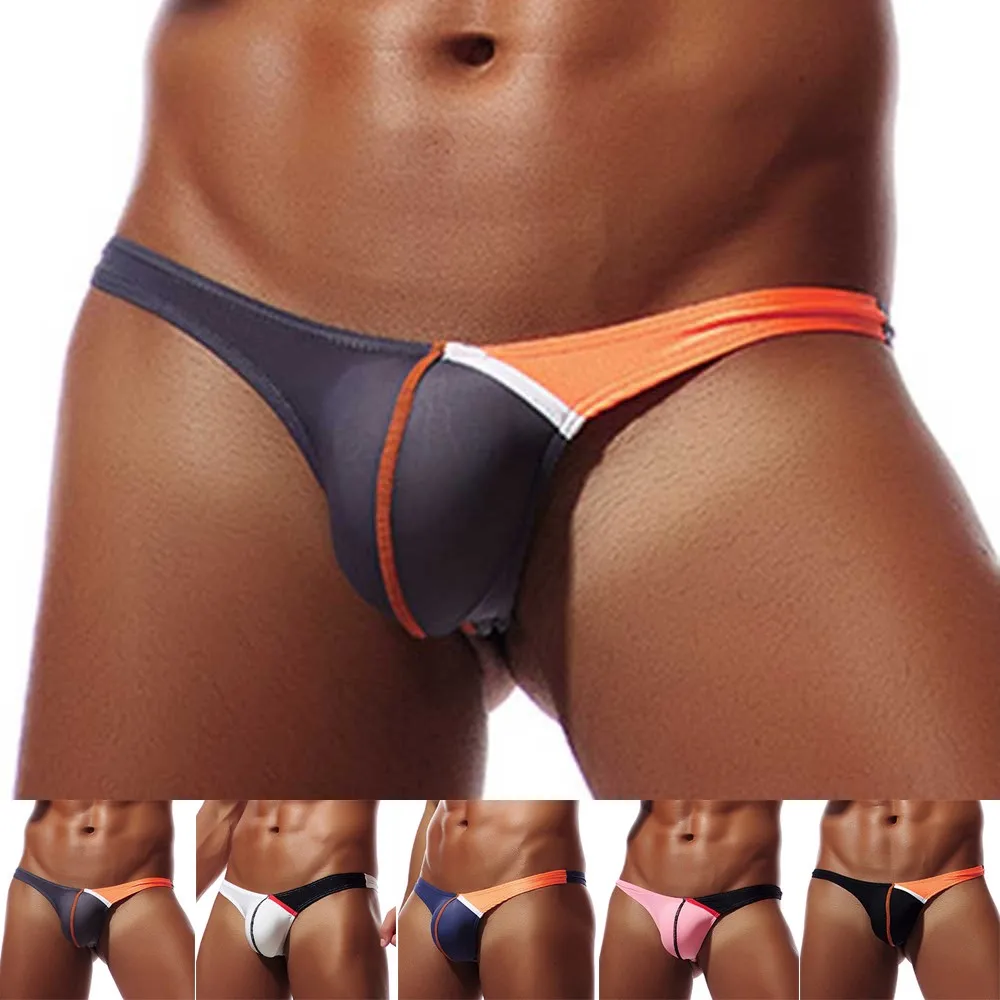 

Men Sexy Lingerie Thong Underwear Bikini Convex Pouch Underpants T-back G-string Micro Jockstrap gay Fashion Low Rise Brief New