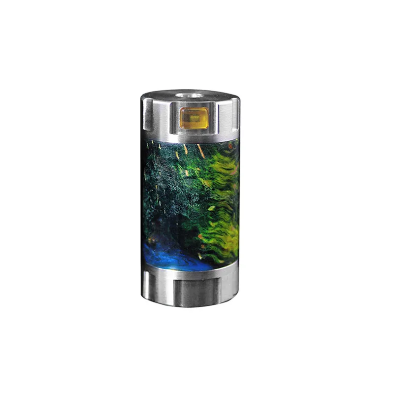 SS-Black Yellow Электронные сигареты Ultroner Mini Stick 18350 мех мод 24 мм Диаметр питание от одного 18350 стабилизированного дерева Vape испаритель - Цвет: SS-Black Yellow