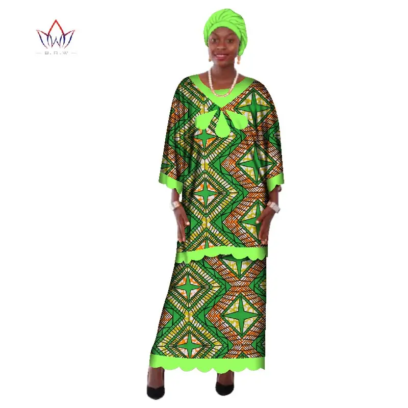 Women's African Dresses Dashiki Ankara Sundress Elegant Multiple Wear Batik Traditional African Clothing 2 pcs ladies suit WY155