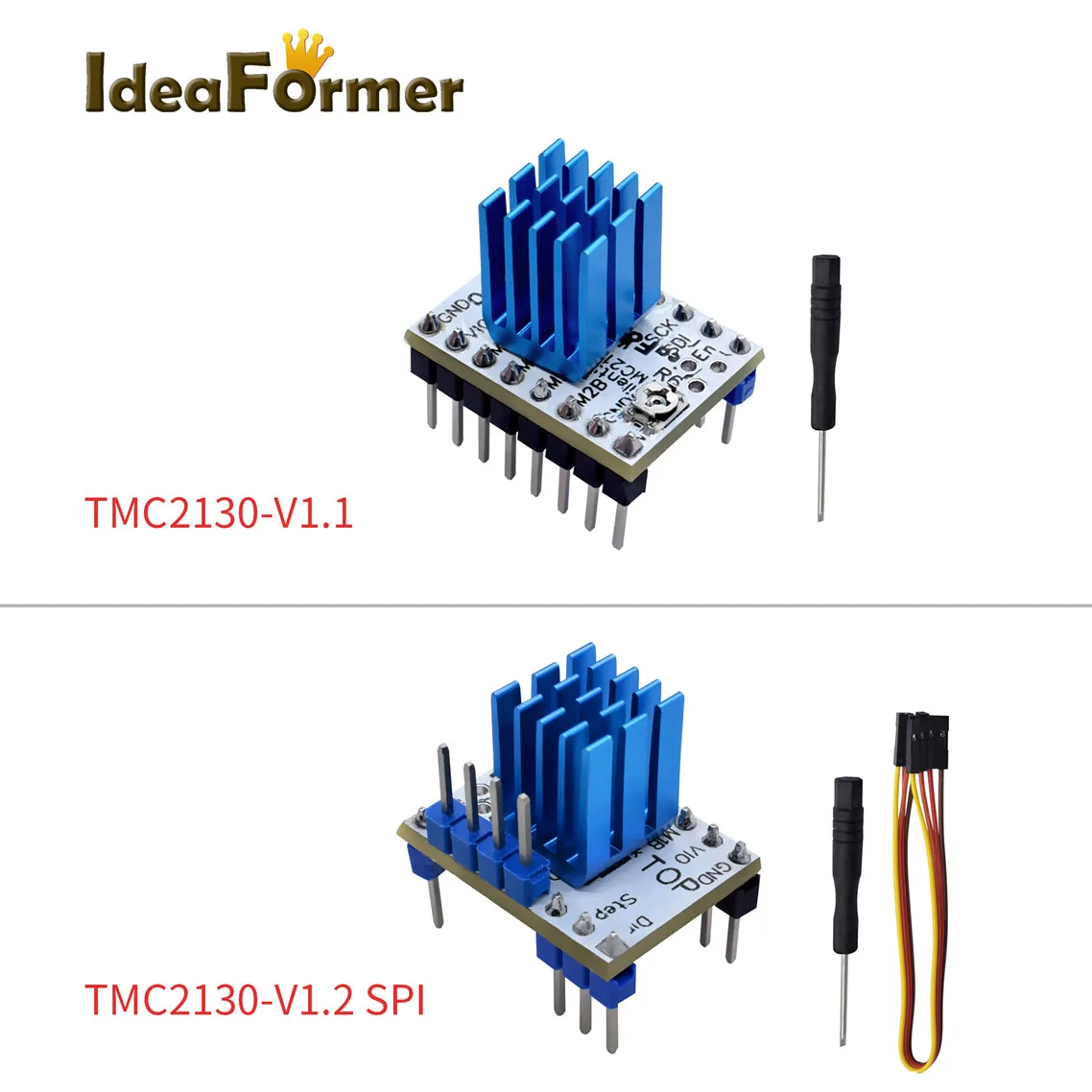 1/2/4/5 шт. драйвер шагового двигателя TMC2208 V1.2/TMC2130 V1.1/TMC2130 V1.2 SPI|Детали и аксессуары