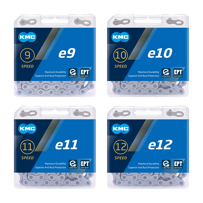 

KMC E-Bike Chain e9 e10 e11 e12 Speed Chains 9/10/11/12S Chain Anti-rust Wear-resistant Electric Sport Bicycle Parts 130/136L