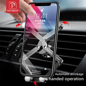 oatsbasf car phone holder cellphone stand for iphone 13 12 11 pro max xiaomi huawei stand gravity bracket gps mobile phone stand free global shipping