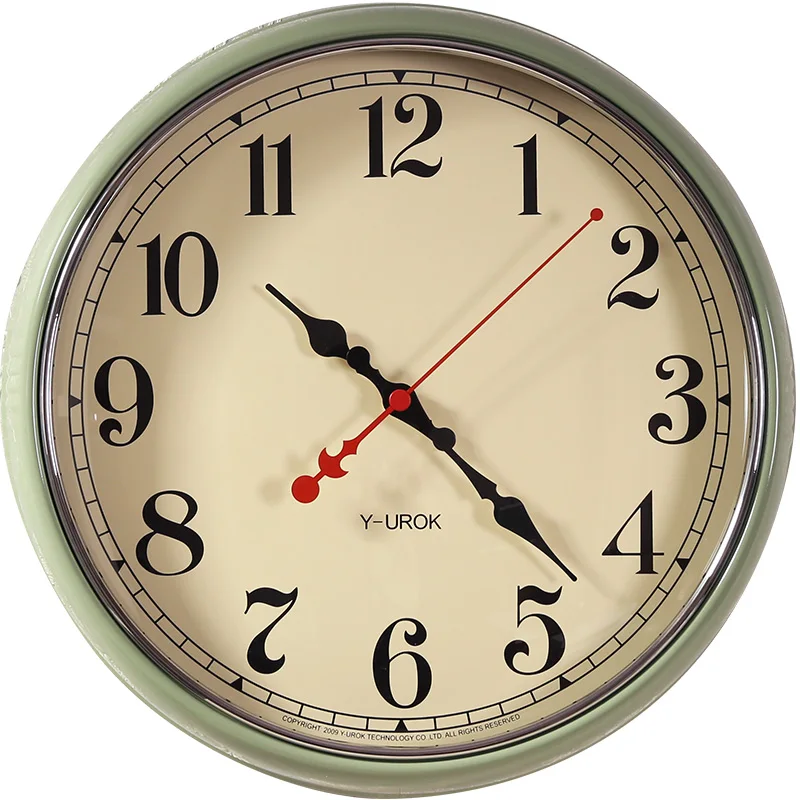 Американские металлические винтажные часы с механизмом креативные Светящиеся