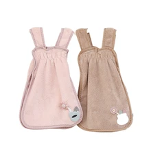 Toalla de mano de vellón Coral, delantal creativo, toallas suaves de secado rápido, práctico plato de cocina, paño de limpieza de estufa, suministro para el hogar (2)