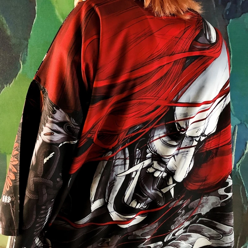 

Women'S Tops Kimono Cardigan Top Female Tunic Harajuku Shirt Clothes Japanese Streetwear Kimono Clothes Women'S Kimono AA3011