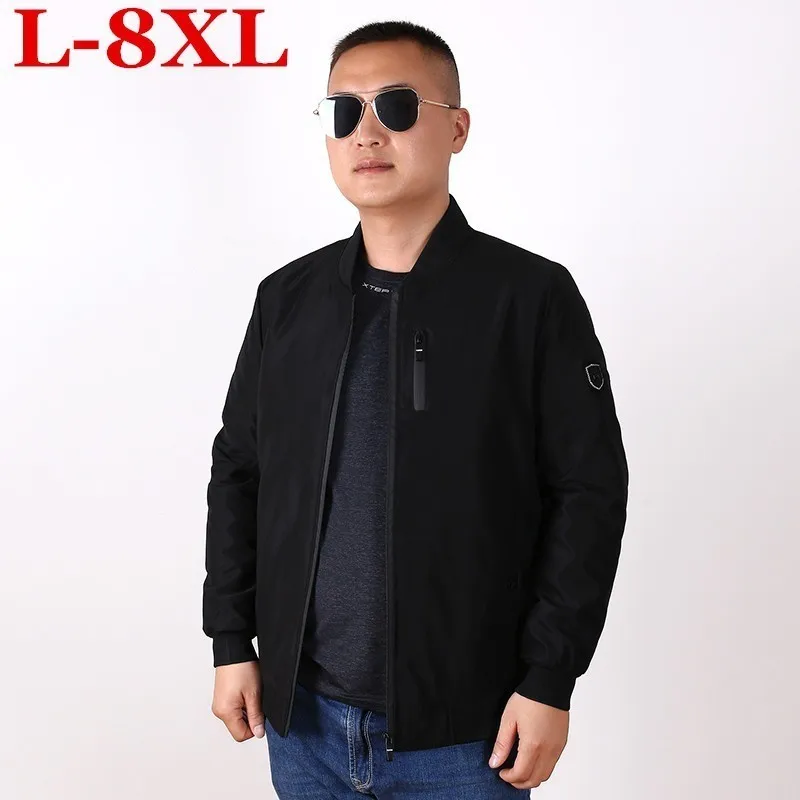 Новый размера плюс 8XL 7XL 6XL 5XL 4XL зимняя брендовая мужская куртка большие размеры