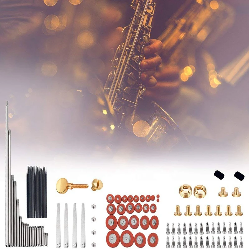 119 шт./компл. Alto Sax Саксофон Запчасти для ремонта винты + саксофон пружины Набор DIY