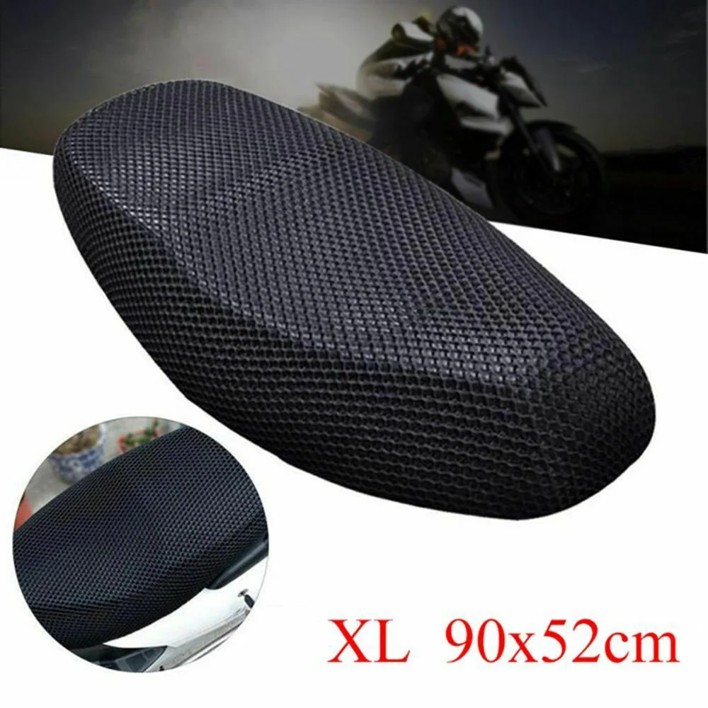 

Motorcycle Seat Cushion Cover S/M/L/XL/XXL/XXXL Net 3D Mesh Protector Insulation Cushion Cover Electric Bike Universal
